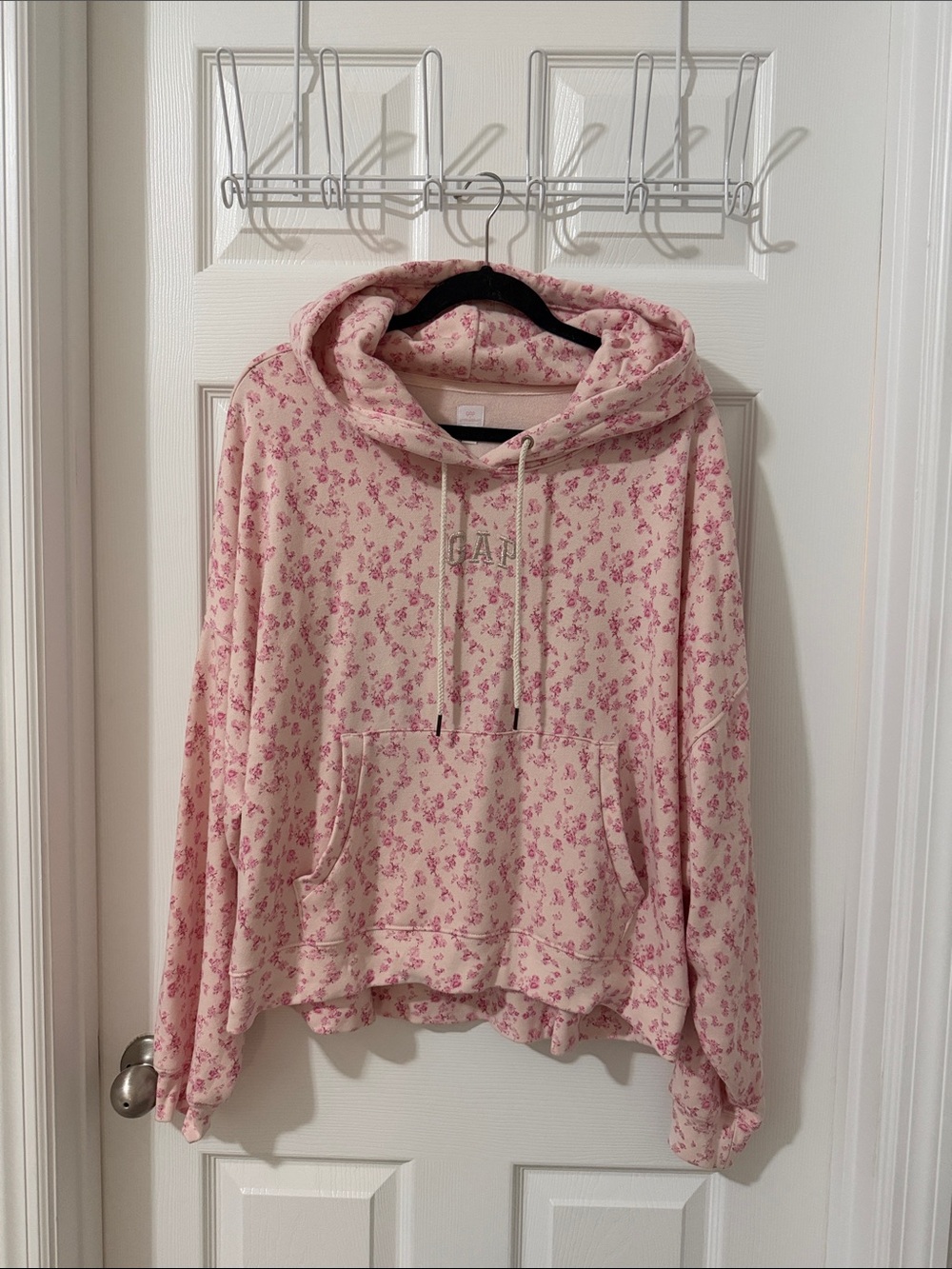 GAP X LoveShackFancy Women's Pink Floral Hoodie